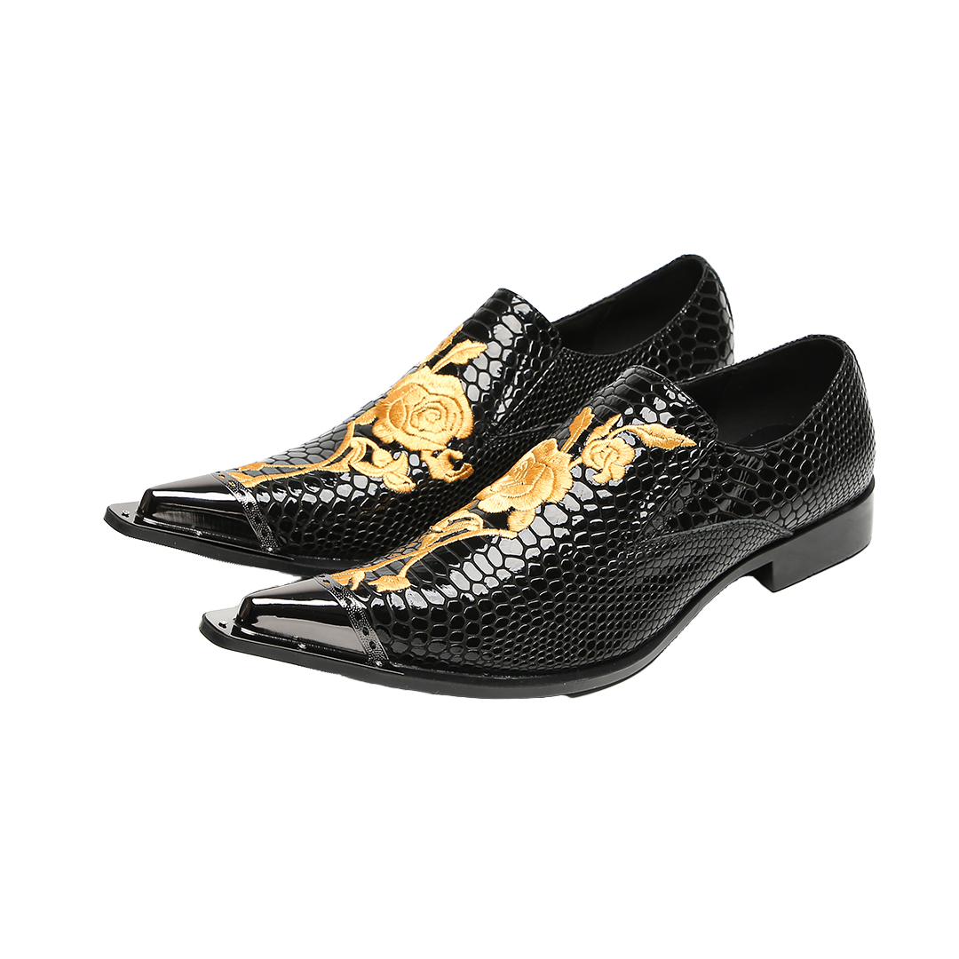 Men's Dress Shoes Gold Dress Shoes New Design