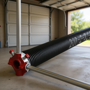 Resorte de torsión para puerta de garaje, 0.207x2x24 pulgadas, espiral izquierda/derecha, barra metálica enrollada para reparación de puertas de garaje - Product Image 2