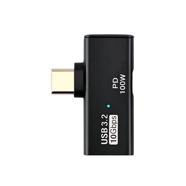 USB 1-to-2 Converter PD100W Type-C Port Adapter 10Gbps High-Speed USB3.2 USB-A OTG Multi-Function Expansion DC for Camera LED