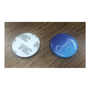 Metal su geçirmez çapı 30mm NFC tag213 Sticker Anti-Metal NFC epoksi etiketi sosyal medya