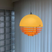 Lustre de restaurant Sunset, style ancien, table de bar, Bauhaus, acrylique orange, design, ambiance, petit lustre