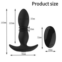 Kabelloser Ferngesteuerter Silikon-Prostata-Orgasmus-Massager Einziehbarer Analplug Unisex-Masturbator Sexspielzeug für Männer Großhandel