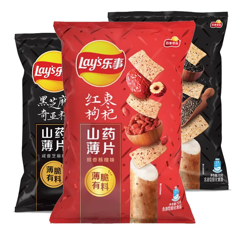 Fornecimento direto da fábrica comida tufada de inhame batata frita da China lanches exóticos