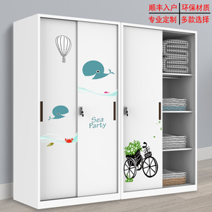 Armario Ke Lan de 1000 mm de Ancho, Color Blanco Puro, Puerta Corredera con Cerradura, Fácil de Montar, Ahorra Espacio - Product Image 3