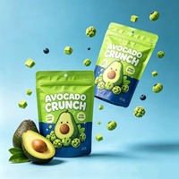 Sachets refermables de qualité alimentaire prêts à être expédiés pour bonbons Lemon Crunch, avec logo personnalisé imprimé, emballage pour snacks