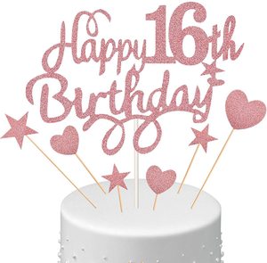 Nuevo Adorno para <span class=keywords><strong>Pastel</strong></span> <span class=keywords><strong>de</strong></span> Cumpleaños <span class=keywords><strong>de</strong></span> Papel con Purpurina Dorada Rosa, para <span class=keywords><strong>15</strong></span>, 16, 18, 2, 30, 50, 60, 70, 80 Años, Decoración para <span class=keywords><strong>Pastel</strong></span> con Estrellas, para Mayores <span class=keywords><strong>de</strong></span> 14 Años - Product Image 6