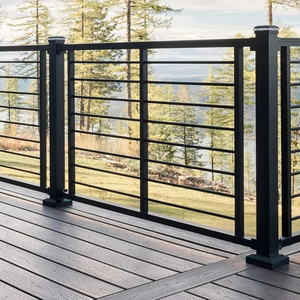 Giá Rẻ Ngoài Trời Hàng Rào Kim Loại Thép Ống Vuông Hàng Rào Phẳng Hàng Rào Thép Mạ Kẽm Hàng Rào Với Bài - Product Image 6