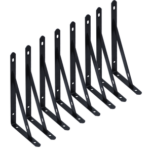 Vente en gros de meubles en métal, acier, fer, support d'étagère à angle fixe estampage en bois support mural triangulaire - Product Image 4