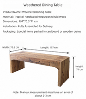 Mesa Consola de Madera Maciza Estilo Wabi-Sabi, Geométrica, Multifuncional para Entrada, Pasillo o Sala de Estar, Mueble de Madera Natural