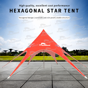 FEAMONT Custom 6m Double Top Gazebo Spider Event Star Carpa para publicidad para exhibición al aire libre y acampar en la <span class=keywords><strong>playa</strong></span> - Product Image 2