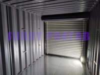 Conteneur de stockage mobile pliable en acier démontable de 12', 16', 20' pieds pour le stockage portable