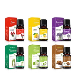 Aromatherapie Essentiële Oliën Set (Top 6 Packs), Water Oplosbare-Rose, Lavendel, Citroen, pepermunt, Citroengras, Sandelhout, - Product Image 2