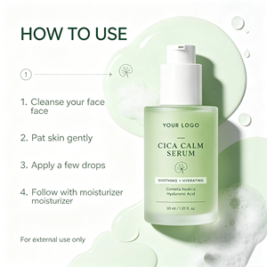 Suero Hidratante Cica Calm, Esencia Facial Ligera para el Cuidado de la Piel, Personalización de Marca - Product Image 4