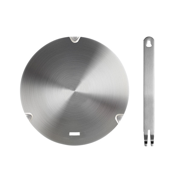 Customized Commercial Induction Cooker 304 Stainless Steel Anti-Burning Silver Adapter Plate Dishwasher Safe Sustainable Lennon