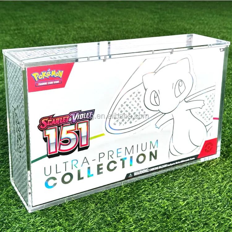 TCG Hot Sales Acrylic Pokemon 151 UPC Ultra Premium Collection Display Case With Strong Magnet 151 UPC Box