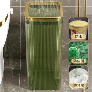 ถังขยะทรงสี่เหลี่ยม 10 ลิตร ยี่ห้อ Shuangyi ปิดสนิท โปร่งใส สำหรับใช้ในบ้าน - Product Image 3