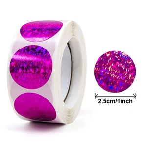 Großhandel kundendefinierte selbstklebende Logoetiketten aus Vinyl für Geschäftskreise Druck <span class=keywords><strong>3</strong></span> Zoll runde Aufkleberrolle - Product Image 2
