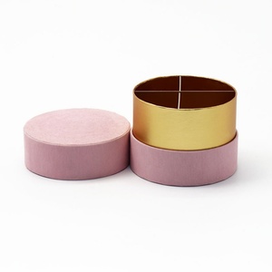 Biodegradable Customized Jewelry <b>Case</b> Custom Velvet Dropped-waist Paper Cylinder for Jewelry Necklace Finger Rings <b>Earring</b> - Product Image 3