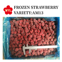 Nouvelle saison en vrac 10kg de fraises glacées au parfum de friture en carton IQF fraises fruits en chine/Vietnam/egypte