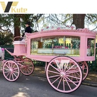 2024 moderne cercueil Chariot cheval corbillard funéraire chariot tiré par cheval à vendre cercueil chariot tiré par cheval/corbillard funéraire