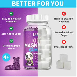 Gomitas de Citrato de Magnesio <span class=keywords><strong>Sin</strong></span> Azúcar de Marca Privada OEM, Gomitas de Magnesio para Niños que Favorecen el Sueño y la Relajación Nerviosa - Product Image 6