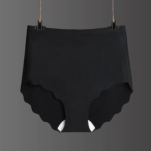 Vente chaude Qualité Glace Soie Sans Couture Respirant <span class=keywords><strong>Latex</strong></span> Taille Haute Plus La Taille Sous-Vêtements Coupe Haute Slip Femmes Culottes - Product Image 5