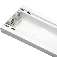 Boîtier de montage en surface pour luminaire LED T8 IP20, grille LED mince avec support de réflecteur, 1x2 pieds, 1x4 pieds, 2x2 pieds, 2x4 pieds