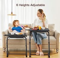 Muebles para el hogar, soporte de TV y juego de mesa de centro, mesa de centro de plástico plegable ajustable en altura para sala de estar, oficina y restaurante