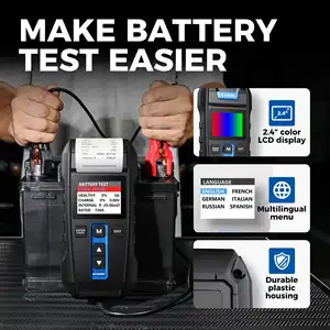 TOPDON BT300P 12V 24V Vehicle Automotive Car Battery Analyzer Tester With Printer