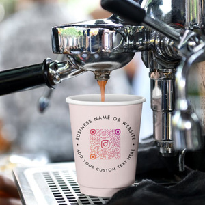 Gobelets à <span class=keywords><strong>Café</strong></span> Chaud Jetables Biodégradables à Double Paroi avec Logo Imprimé Personnalisé, Tasse Droite Cappuccino <span class=keywords><strong>en</strong></span> <span class=keywords><strong>Carton</strong></span> Enduit avec Couvercle - Product Image 6