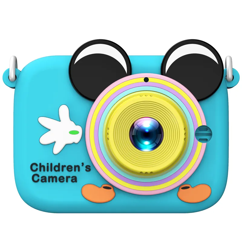 2.0 Inch Children Cartoon Mouse Design Video Recording Camera Built-in Funny Games Cute Birthday Gifts For Children