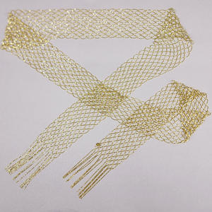 18K oro sólido Lariat delicado collar cadena suave estilo casual gargantilla fina para regalo estilo casual encanto collar - Product Image 5