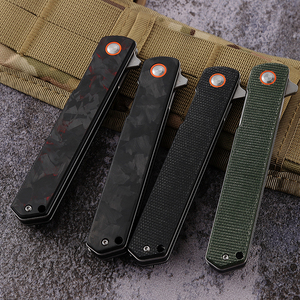 Couteau de poche pliable EDC de haute qualité Bochen avec manche en fibre de carbone broyée et lame D2, couteau de survie pour le camping et la chasse - Product Image 4