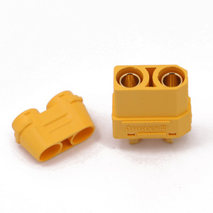 Connecteur industriel Amass XT90H 45A plaqué or mâle-femelle avec gaine de sécurité, stock original pour l'automatisation des systèmes - Product Image 2