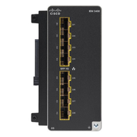 Module d'extension fibre optique Cisco Switch Catalyst IEM-3400-8S= 8 ports SFP 1000BASE, extensible à 18 ports au total, consommation électrique 27W