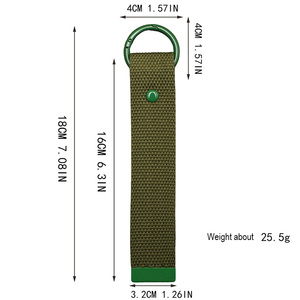Colorful Nylon Woven Keychain Canvas Keychain Embroidery Piece Keychain With Durable Metal <b>Ring</b> - Product Image 3