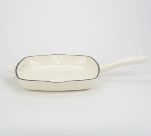 <span class=keywords><strong>Set</strong></span> di Pentole in Ghisa Smaltata Antiaderente, Pentola Olandese Rotonda, Padella e Casseruola per una Cucina Sana - Product Image 4