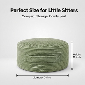 Kids Corduroy <strong>Bean</strong> <strong>Bag</strong> Cover for Toy Storage, Extra Large Plush Organizer <strong>Bag</strong> No Filler, Washable Stuffed Animal Storage <strong>Pouffe</strong> - Product Image 4
