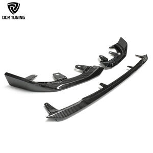 Para <span class=keywords><strong>BMW</strong></span> G42, fibra de carbono seca, labio delantero M240i <span class=keywords><strong>Coupe</strong></span> <span class=keywords><strong>220i</strong></span> 225i 230i 2 SER, divisor de parachoques de coche de carbono Real, estilo MP, 3 unids/set - Product Image 1
