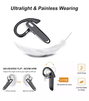 Auriculares Inalámbricos Bluetooth con Micrófono, Diseño de Gancho para una Sola Oreja, Ajustables y Giratorios, Ideales para Conductores, Gran Venta al por Menor