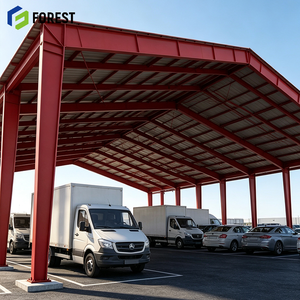 Pabellón Comercial de Acero Galvanizado sin Columnas, con Frente Abierto, de Gran Espacio Libre, para Almacenamiento de Equipos - Product Image 1