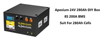 Livraison gratuite article 24V 8s 200A JK BMS, prise en charge 280Ah 304Ah 314Ah Lifepo4 cellule de batterie kit de boîte de stockage d'énergie solaire bricolage