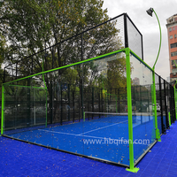 Vente chaude Panoramique Padel Court Canchas De Padel Outdoor Paddle Tennis Court à vendre Acheter Padel Court