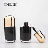Tube de brillant à lèvres plat rose doré de 6 ml, joli tube de rouge à lèvres liquide, conteneur de fard à joues liquide et correcteur pour filles