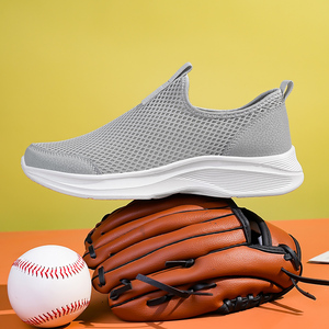 Chaussures de sport pour hommes grande taille, respirantes, en maille, semelle EVA légère, souples, pour la course et la marche printemps-été - Product Image 4