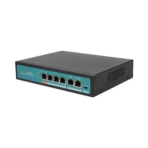 OEM 802.3 af/at 4 8 16 24 32 48 יציאת VLAN תמיכה AI חכם Hi-PoE 48V 10/100M CCTV Ethernet RJ45 Uplink Poe רשת מתג
