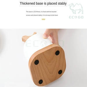 Countertop Wooden Desktop Organizer Tissue Stand Rolling Paper <b>Storage</b> Holders Racks with Bird Building Blocks - Product Image 4