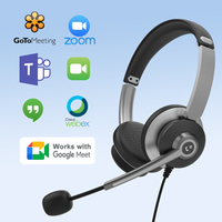 Casque filaire USB ENC antibruit casque téléphonique casque de centre d'appels avec micro pour android windows zoom skype