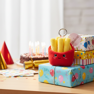 พวงกุญแจตุ๊กตาเฟรนช์ฟรายส์ขนาด 4 นิ้ว รุ่นใหม่ NYFY-1260 พิมพ์ลายดิจิตอล สำหรับวันเกิด ขั้นต่ำ 100 ชิ้น - Product Image 3