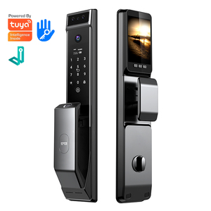 Cerradura Inteligente con Reconocimiento Facial y de Venas de la Palma, con <span class=keywords><strong>Contraseña</strong></span> de Huella Dactilar para Puerta de Casa, Controlada por la Aplicación Tuya, Cerradura de Puerta con Cámara - Product Image 3